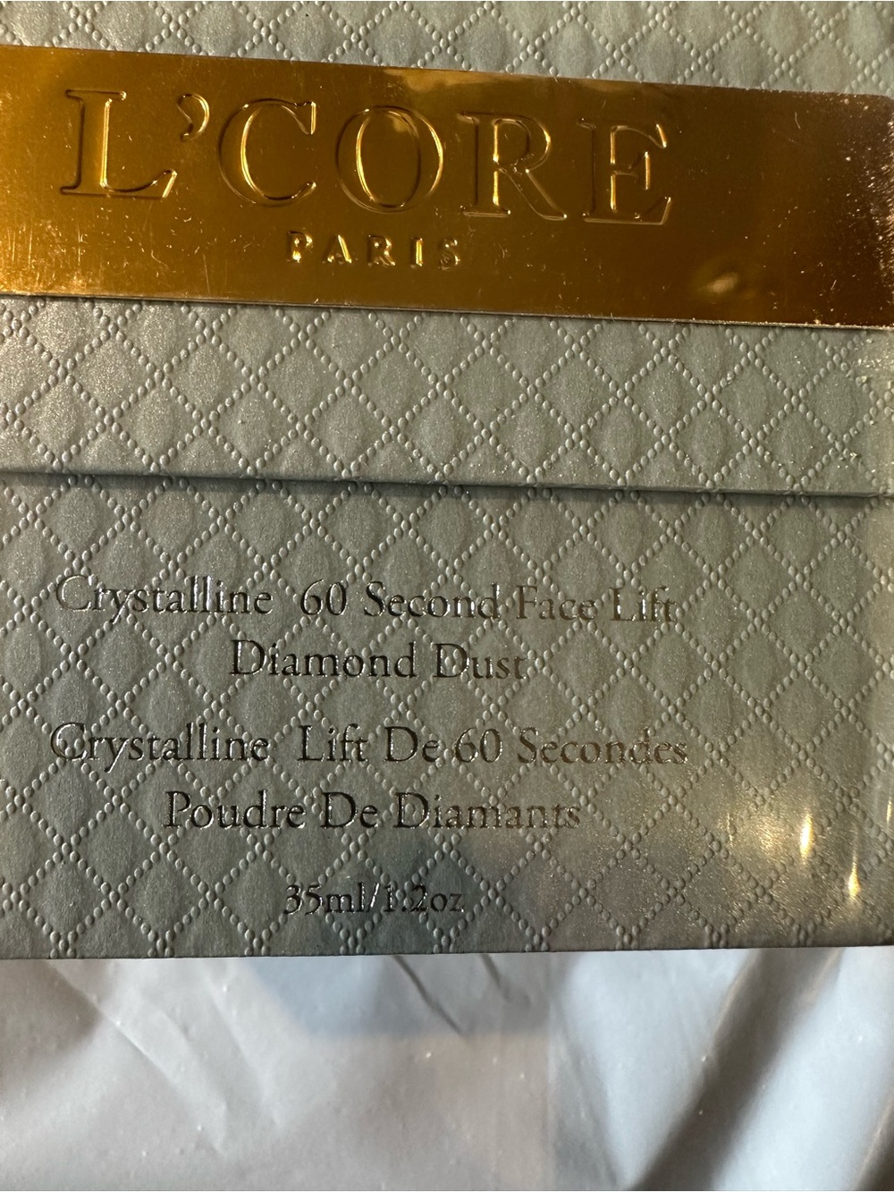 L'CORE Paris Crystalline 60 Second Face Lift - Silver Shimmer Box